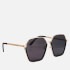 Jeepers Peepers Women's Oversized Hexagon Frame Sunglasses - Black