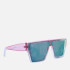 Jeepers Peepers Women's Square Frame Sunglasses With Mirror Lenses - Pink/Green