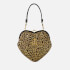 Vivienne Westwood Belle Leopard Lurex Heart Frame Purse