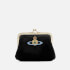Vivienne Westwood Orb Frame Embroidered Velvet Purse