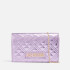 Love Moschino Classic Quilt Chain Metallic Faux Leather Crossbody Bag
