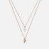 Coach Women's Signature Broken Heart Layered Necklace - Two Tone