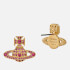Vivienne Westwood Carmela Bas Relief Gold-Tone Earrings