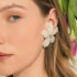 Sister Jane Blossom Faux Pearl Silver-Tone Earrings