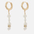 Anni Lu Upcycled Faux Pearl Gold-Tone Hoop Earrings