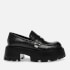 Steve Madden Women's Madlove Croco Loafers - Black