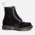 Dr. Martens Women's 1460 Vegan Crushed Velvet 8-Eye Boots - Black