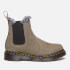 Dr. Martens Women's 2976 Leonore Fur Lined Leather Chelsea Boots - Nickel Grey