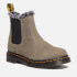 Dr. Martens Women's 2976 Leonore Fur Lined Leather Chelsea Boots - Nickel Grey