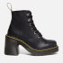 Dr. Martens Women's Jesy Leather Heeled Lace Up Boots - Black