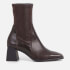 Vagabond Women's Hedda Leather Stretch Heeled Boots - Chocolate