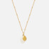 Estella Bartlett Gold-Plated Textured Coin and Pearl Charm Necklace