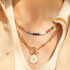 Estella Bartlett T-Bar Chain Star Coin Gold-Plated Necklace