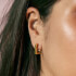 Estella Bartlett Square Gold-Tone Hoop Earrings