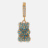 Crystal Haze Mega Nostalgia Bear Gold-Plated Hoop Earring