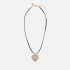 Crystal Haze Queen of Hearts Pendant Gold-Plated Necklace