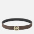 Michael Kors Women's 32mm Logo Belt - Brown/Gold