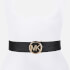 Michael Kors Women's Reversible Pebble Belt - Black/Brown/Gold