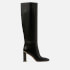 Kate Spade New York Women's Merritt Leather Knee High Heeled Boots - Black