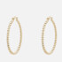 anna + nina Solstice Gold-Plated Big Hoop Earrings