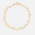 anna + nina Linked Hearts 14-Karat Gold-Plated Bracelet