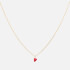 anna + nina Heart Beat 14-K Gold Plated Necklace