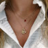 anna + nina Heart Beat 14-K Gold Plated Necklace