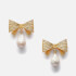 Kate Spade New York Bow Drop Earrings - Ivory/Gold