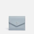 Coach Crossgrain Leather Small Wallet - Grey Blue