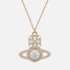 Vivienne Westwood Women's Norabelle Gold Tone Pendant Necklace - Gold/Clear