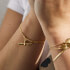 Daisy London Estée Lalonde T-Bar Drop 18-Karat Gold-Plated Bracelet