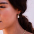Daisy London Isla Mother of Pearl Drop 18-Karat Gold-Plated Earrings
