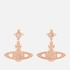 Vivienne Westwood Mini Bas Relief Rose Gold-Tone Drop Earrings