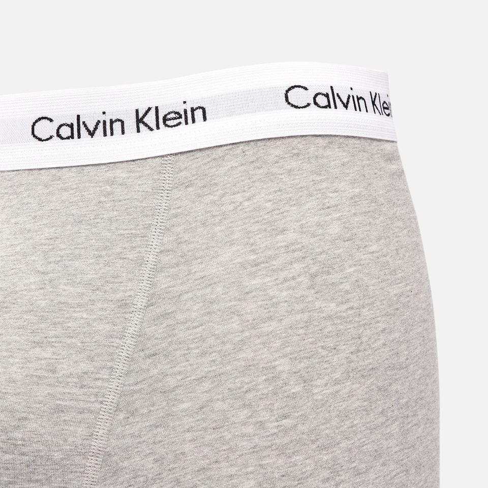 Calvin Klein Men's Cotton Stretch 3-Pack Trunks - Black/White/Grey Heather