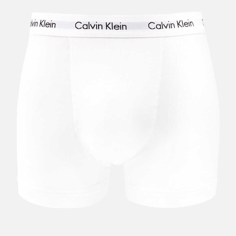 Calvin Klein Men's Cotton Stretch 3-Pack Trunks - Black/White/Grey Heather