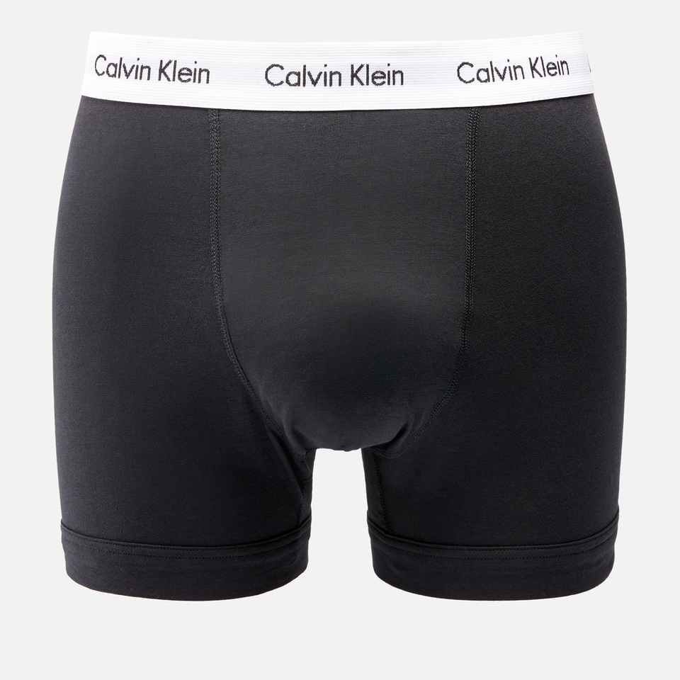 Calvin Klein Men's Cotton Stretch 3-Pack Trunks - Black
