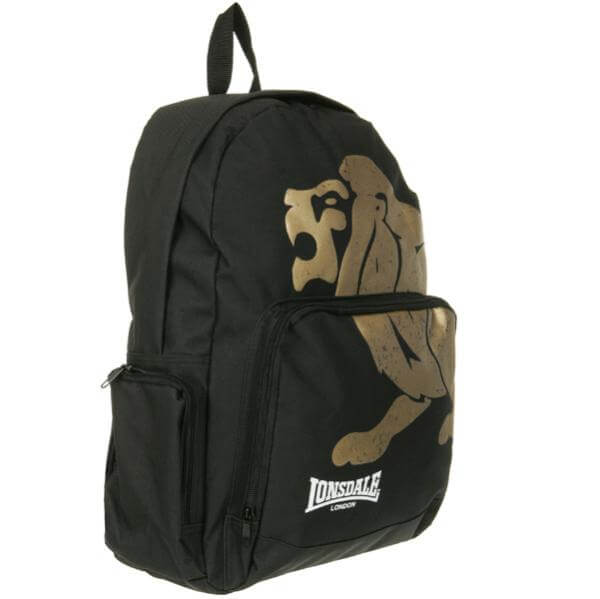Lonsdale London backpack - Black-Blue logo