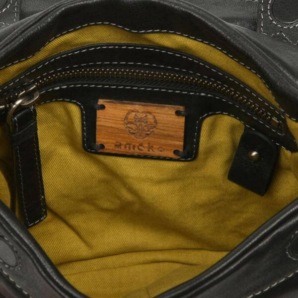 Ameko India Leather cross body bag