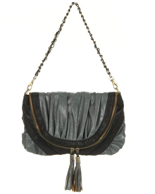 Max C London chain handle tassle shoulder bag 