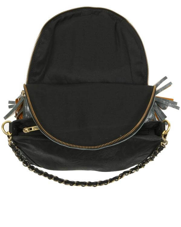 Max C London chain handle tassle shoulder bag 