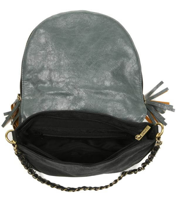 Max C London chain handle tassle shoulder bag 