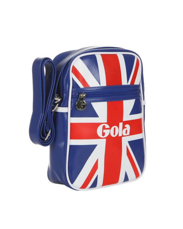 Gola Mini Bronson Union Jack cross body bag - navy-red