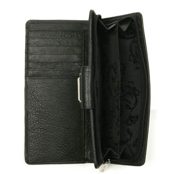 Suzy Smith Leather Pinhead Studded Wallet