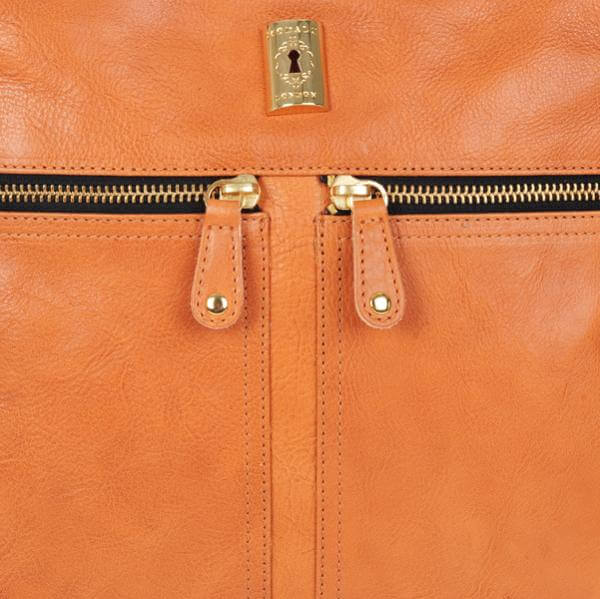 Modalu Bristol Leather Zip Front Cross Body Bag