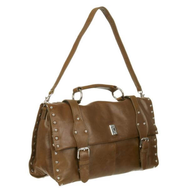 Modalu Kiera Buckle Stud Large Grab/Cross-Body Satchel