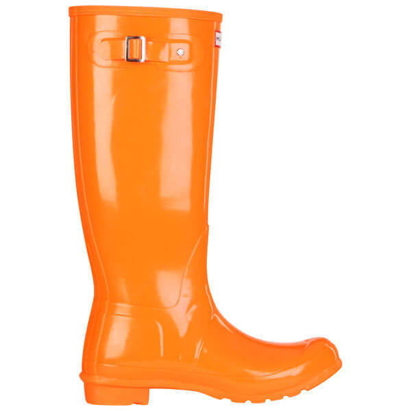 Hunter Women s Festival Fluoro Tall Wellies Neon Orange
