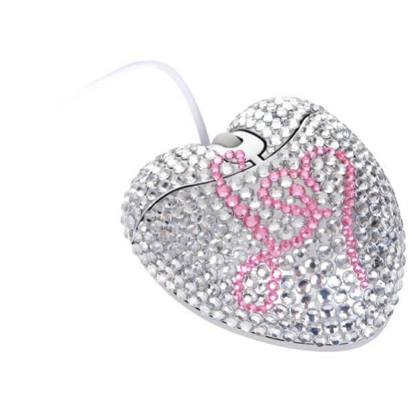 Lipsy Logo Bling Heart Mouse 