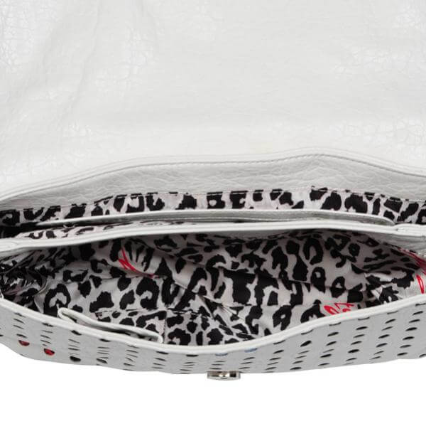 Miss Sixty Iconic Lips Clutch  - White