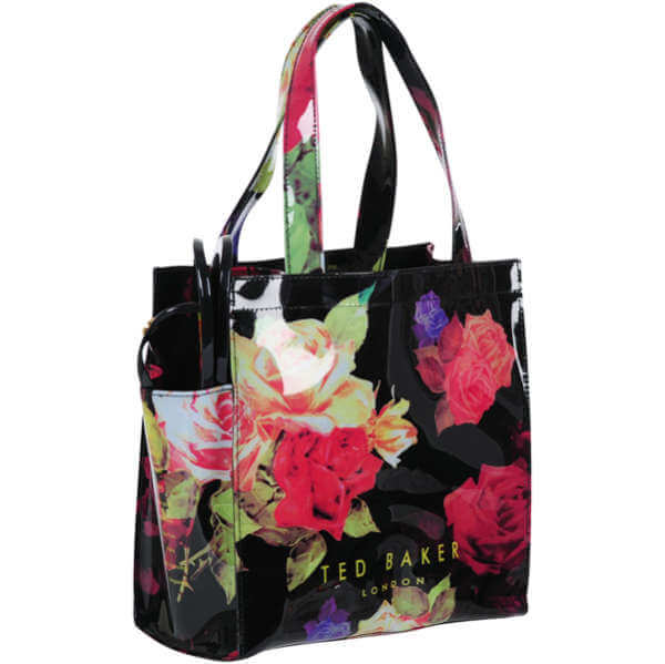 Ted Baker Rose Print Small Icon Bag with Flip Flops - Multi