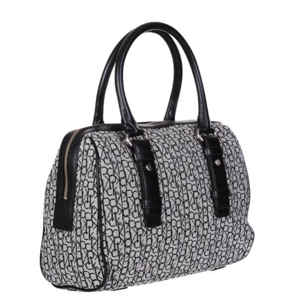 CK by Calvin Klein Contrast Jacquard Logo Satchel